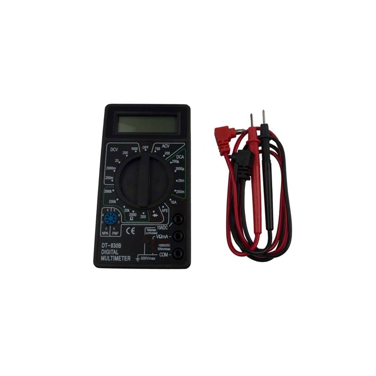 Digital Multimeter - DT-830B - Sort