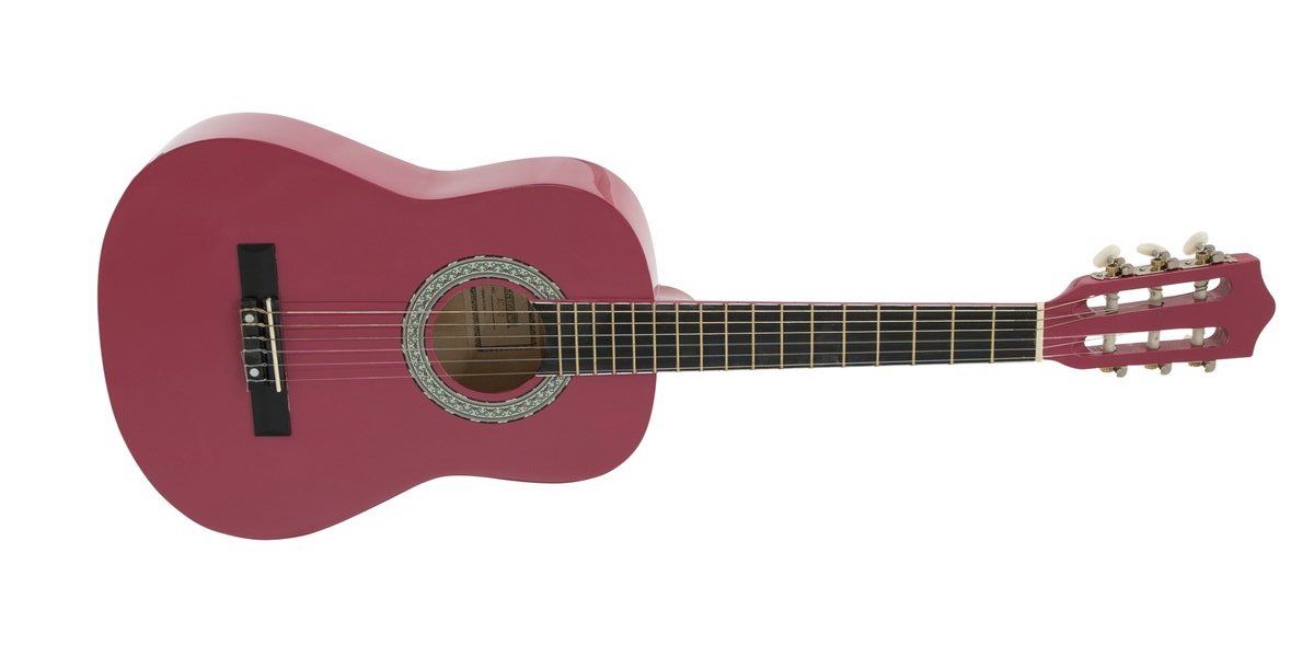 DiMavery AC-303 Klassisk Spansk Guitar 1/2 (Pink)