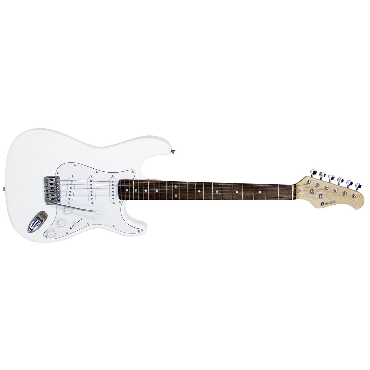 DiMavery ST-203 El-guitar (Hvid)