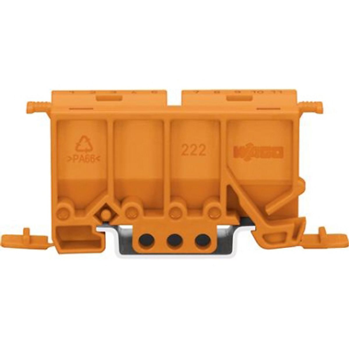 Din-Holder T/Wago Serie 222 Orange