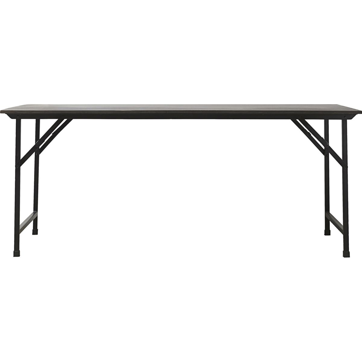 Dining table, HDParty, Black - Black / Table top: Mango Wood , Frame: Iron