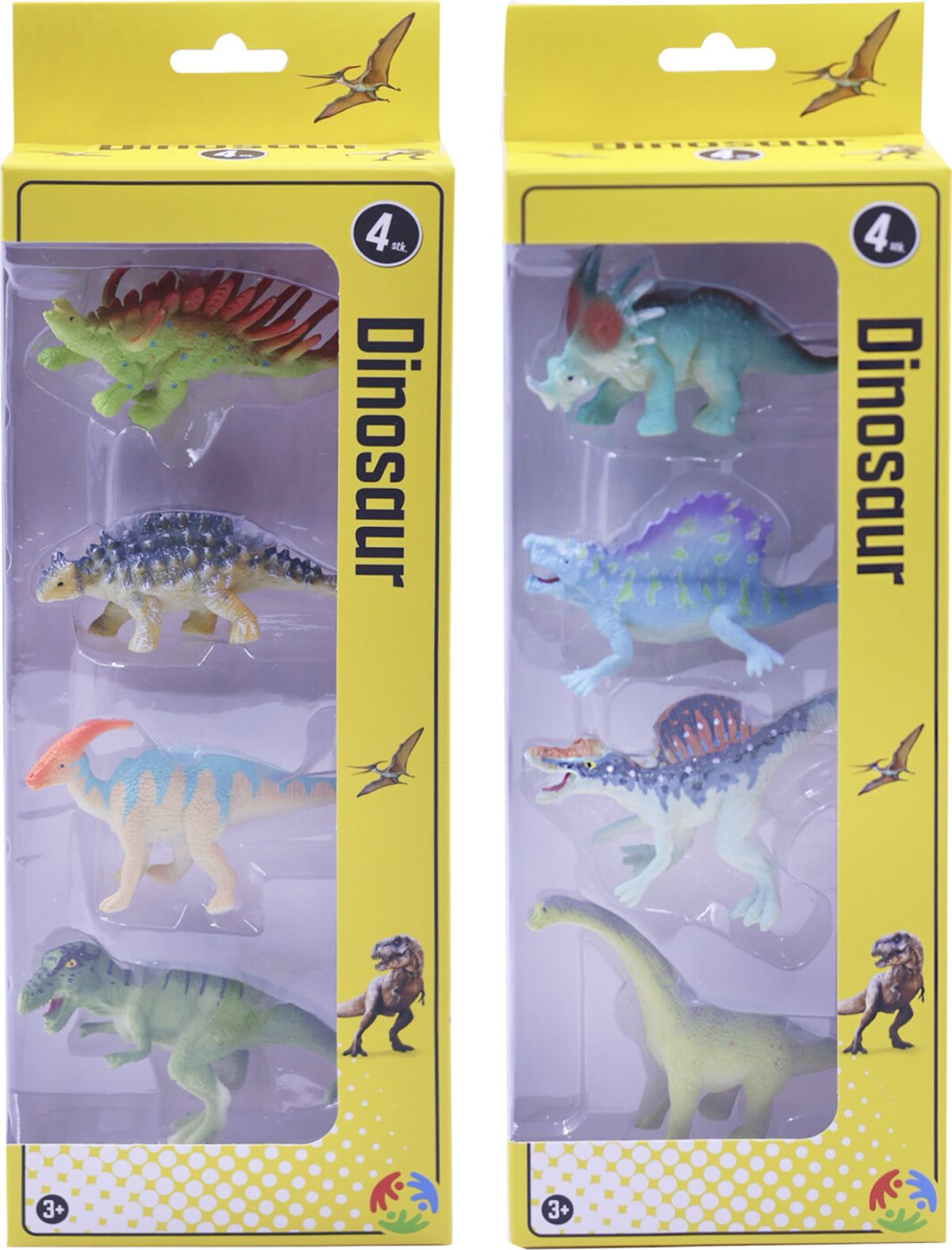 Dinosaur Figurer - 4 Stk - Assorterede