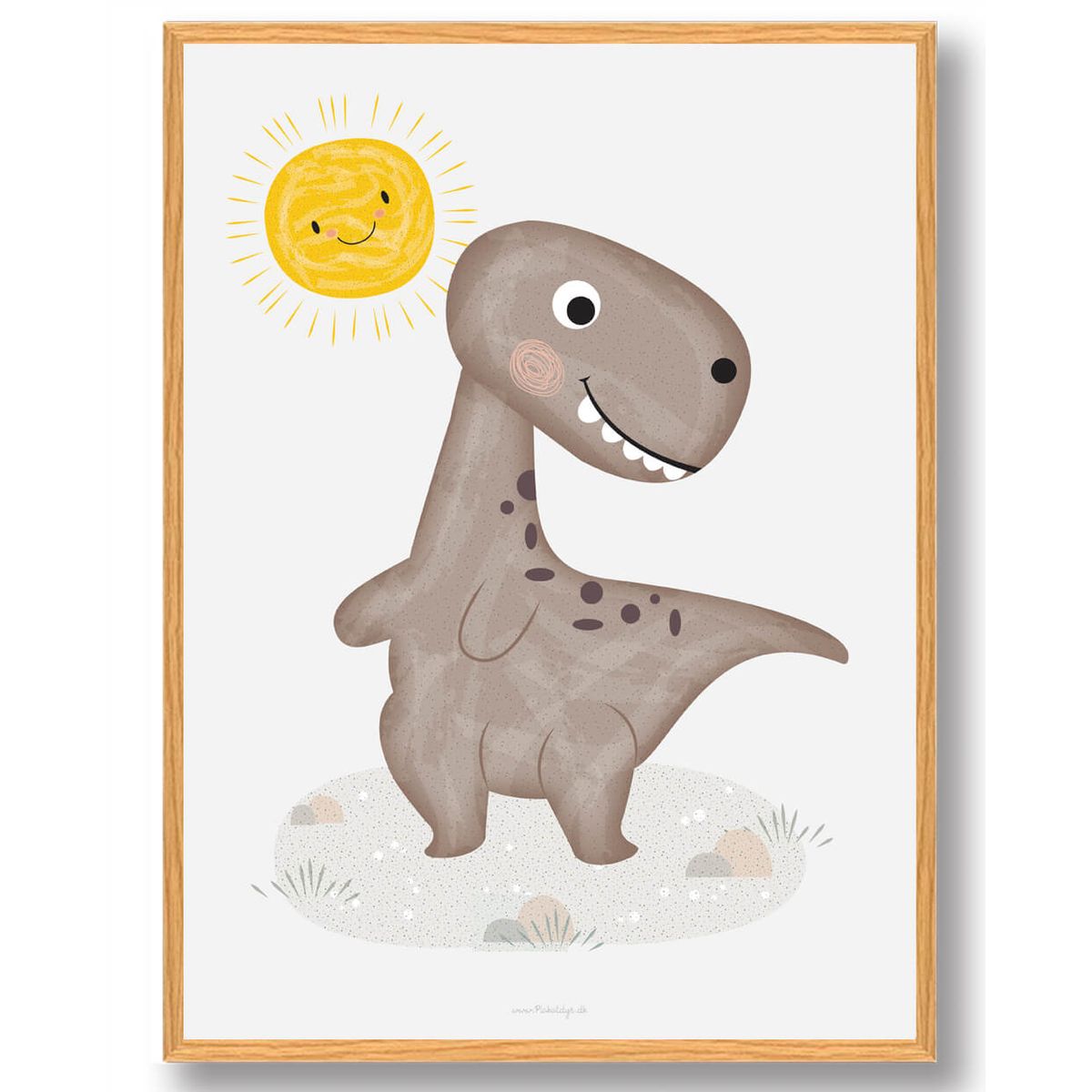 Dinosaur plakat (Størrelse: L - 50x70cm (B2))