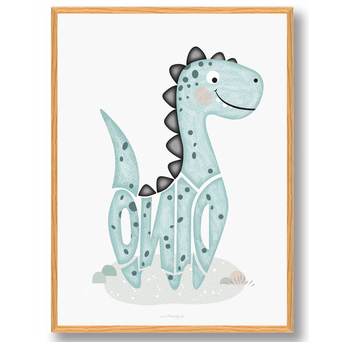 Dinosaur plakat (Størrelse: M - 30x40cm)