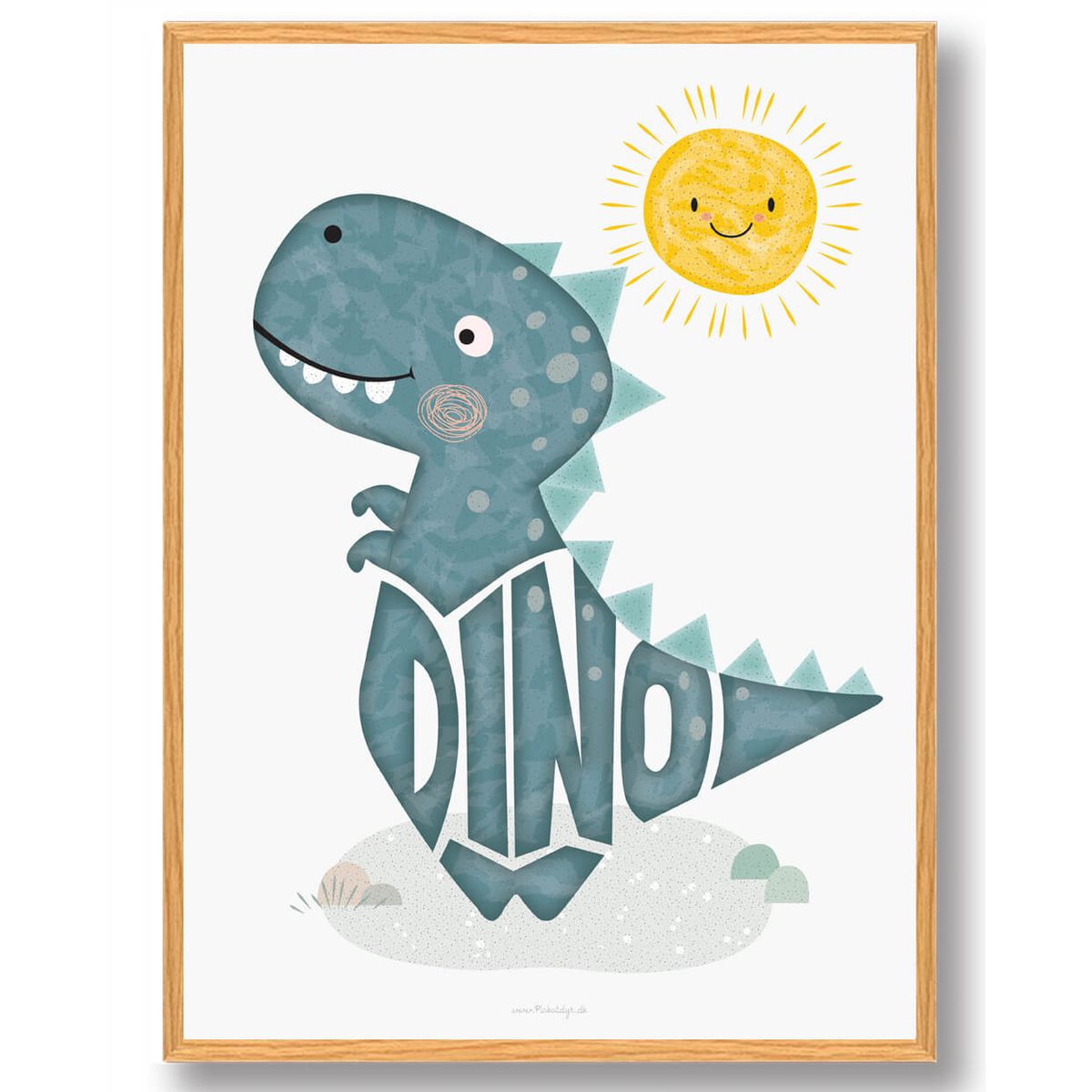 Dinosaur plakat (Størrelse: S - 21x29,7cm (A4))