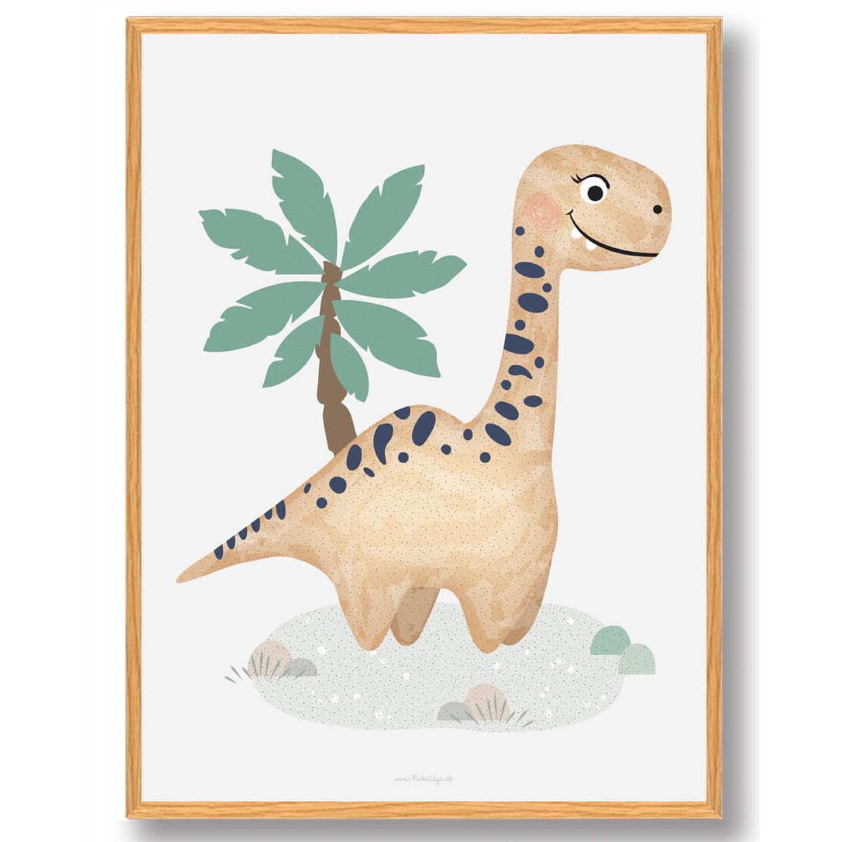 Dinosaur plakat (Størrelse: S - 21x29,7cm (A4))