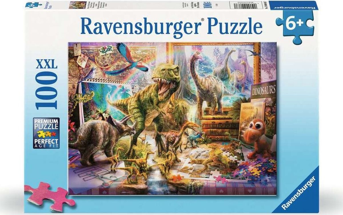 Dinosaur Puslespil - 100 Xxl Brikker - Ravensburger