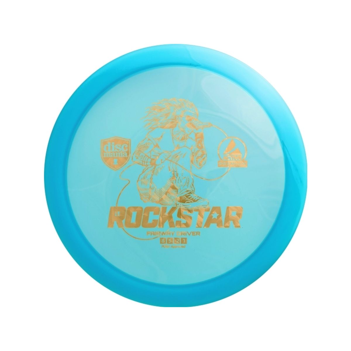 Disc Golf Discmania Fairway Driver Rockstar Active Premium Blue 8/5/-2/1