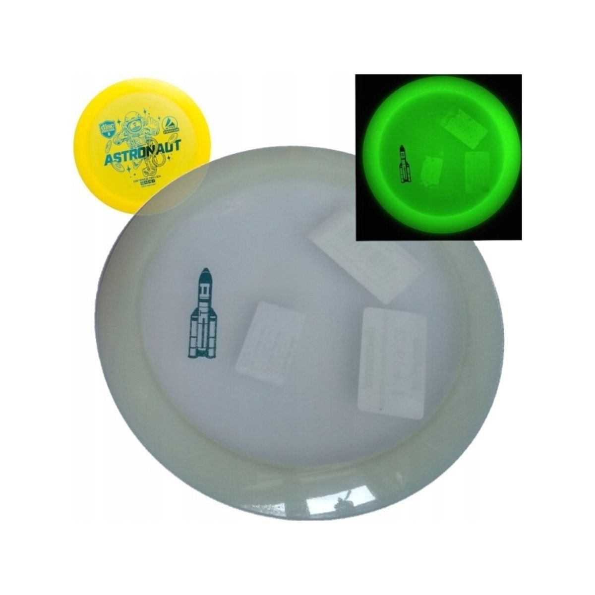 Discgolf Discmania Distance Glow Astronaut Active Premium Whiite 12/6/-4/1