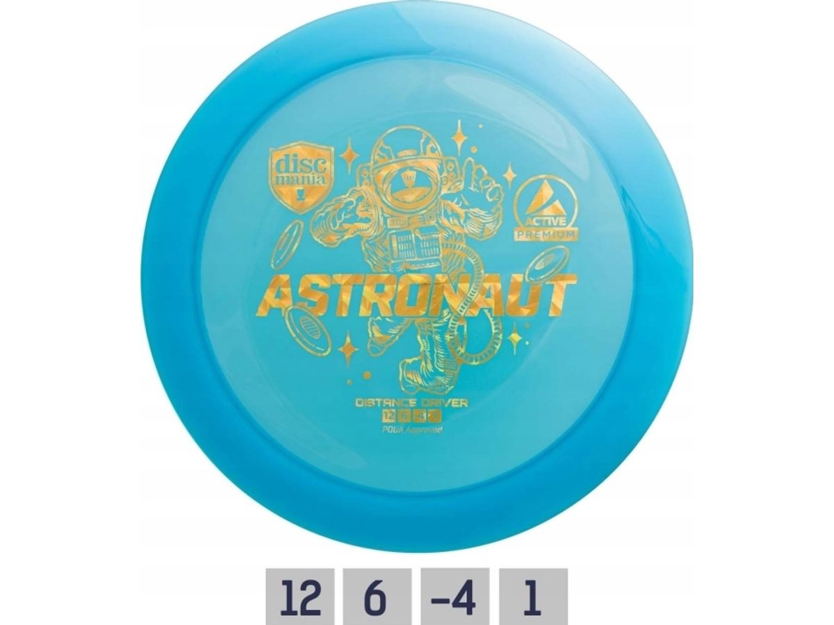 Discmania Mlyna Diskgolfo Diskas Distance Driver Astronaut Active Premium Mlyna