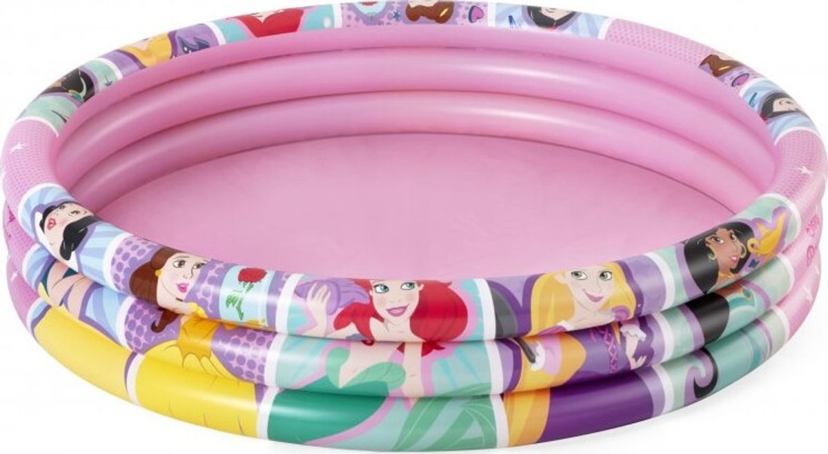 Disney Badebassin Til Børn - Oppustelig - Prinsesser - 122 X 25 Cm - 140 L