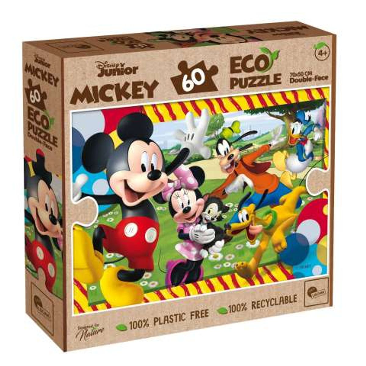 Disney Junior Mickey ECO Puzzle - 60 Brikker