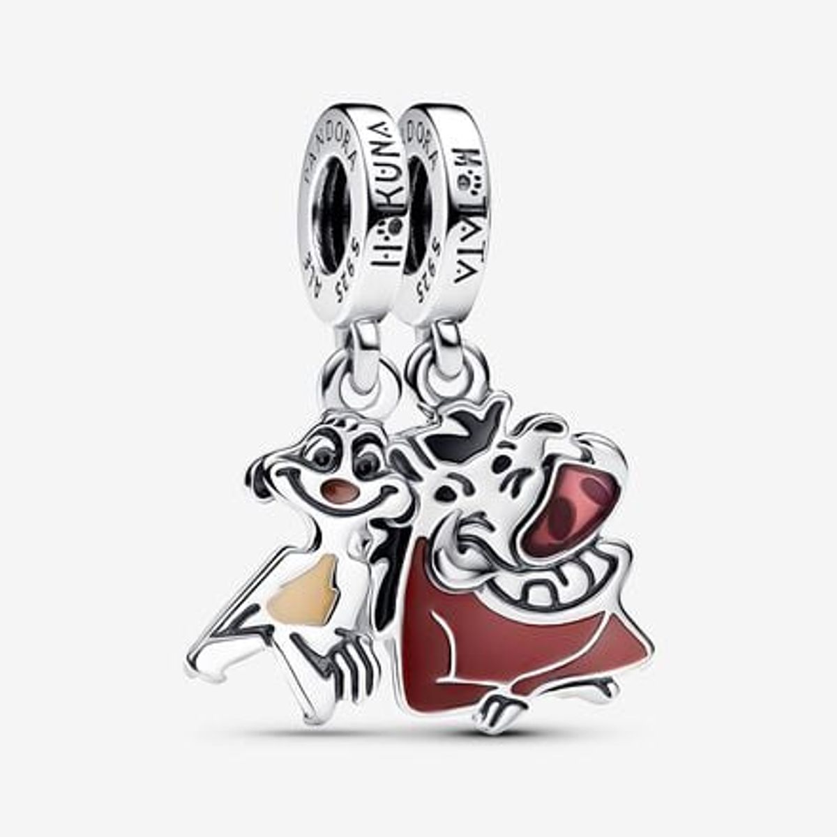 Disney Lion King Timon And Pumbaa Sterling Sølv Charm fra Pandora