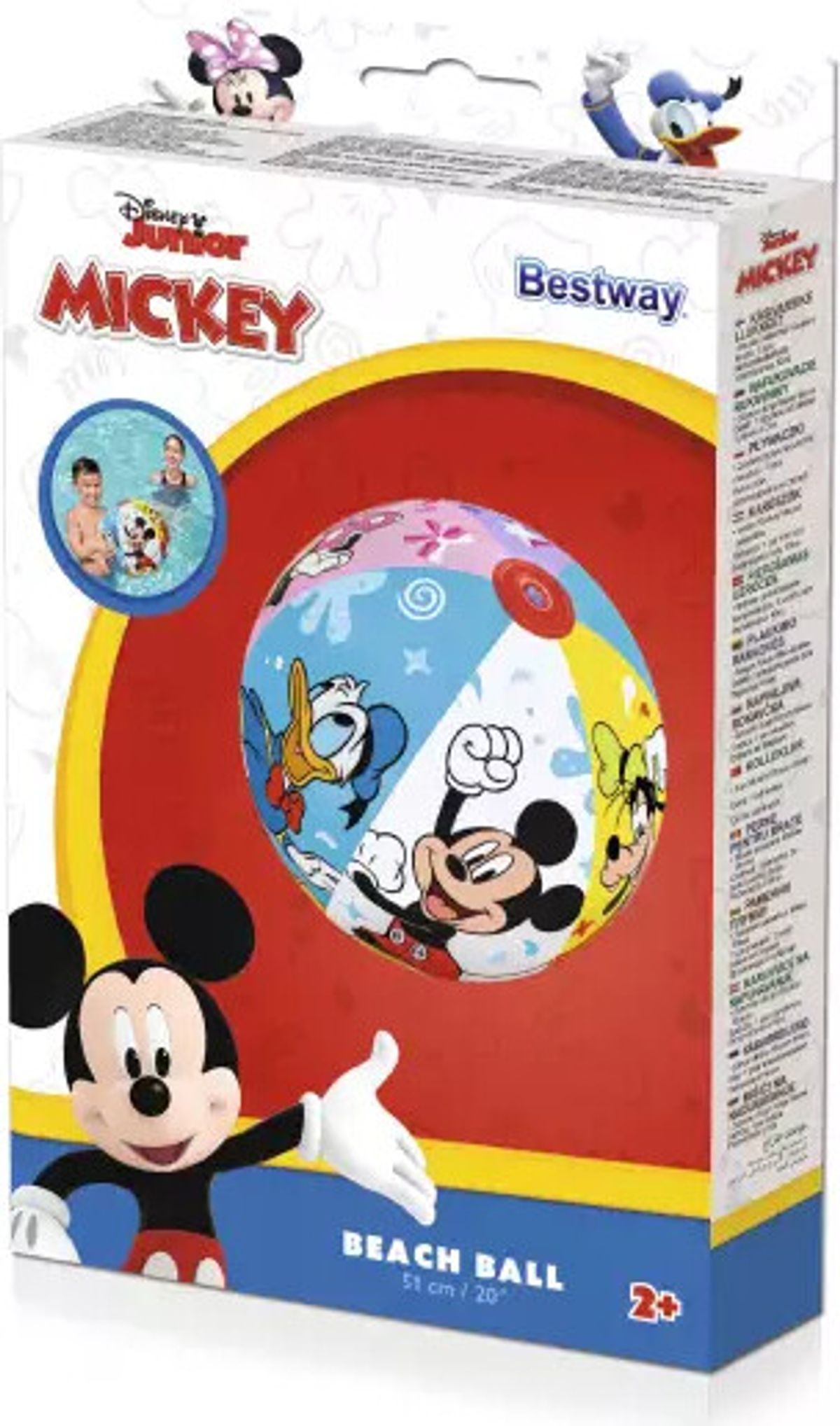 Disney - Mickey Mouse Badebold - Bestway - 51 Cm