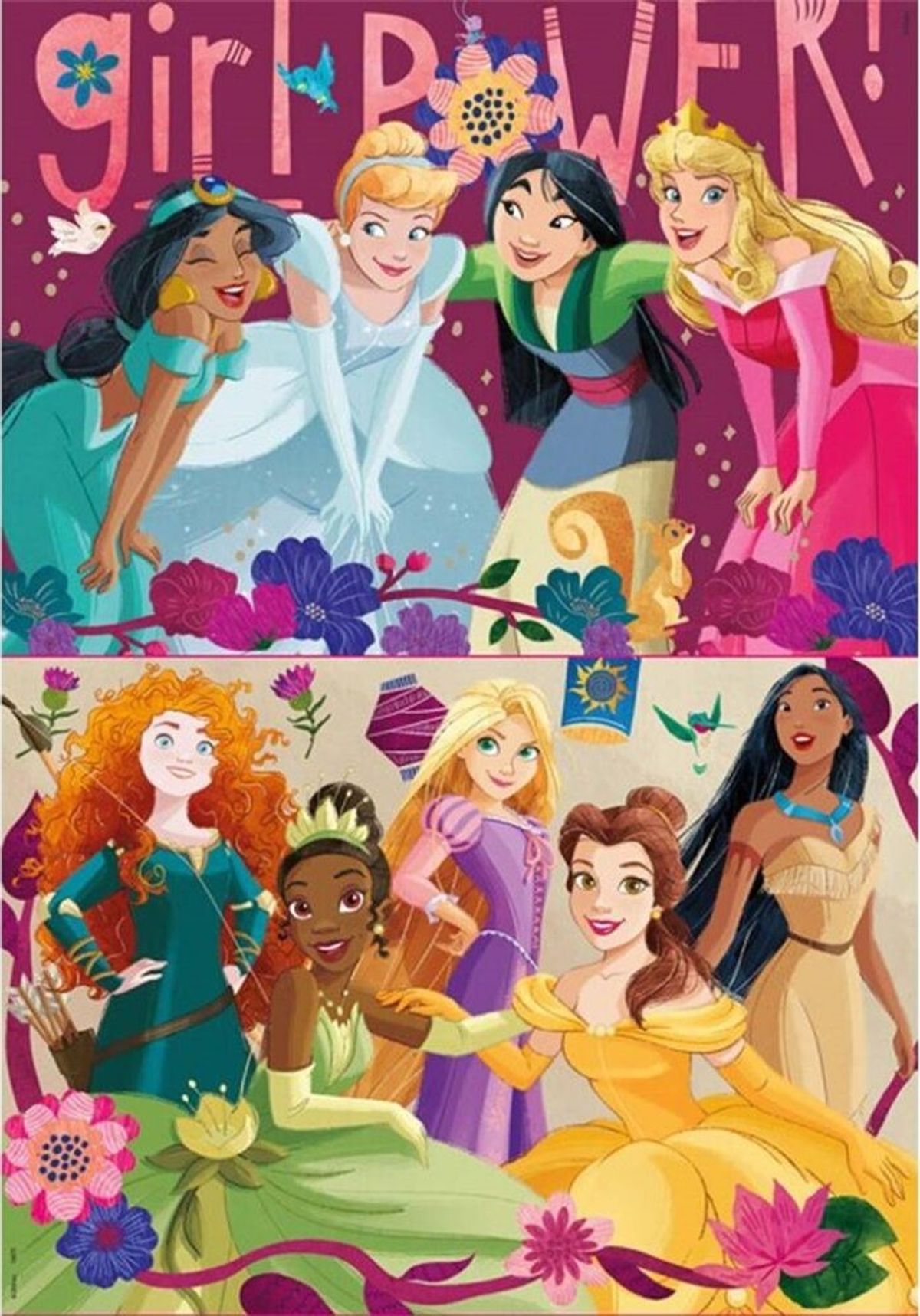 Disney Princess Puslespil - 2x48 Brikker - Educa