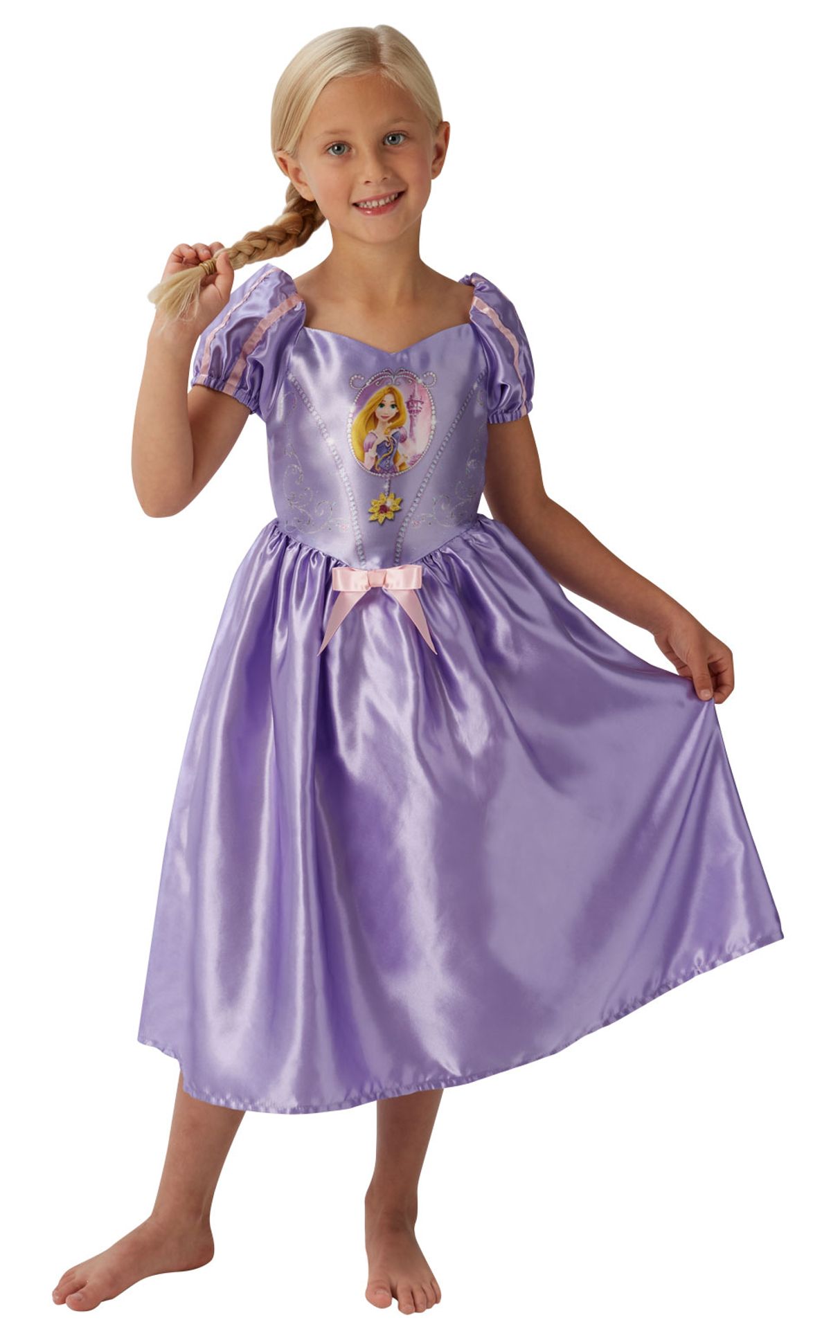 Disney Prinsesse Rapunzel Kostume til børn(Str. 104)