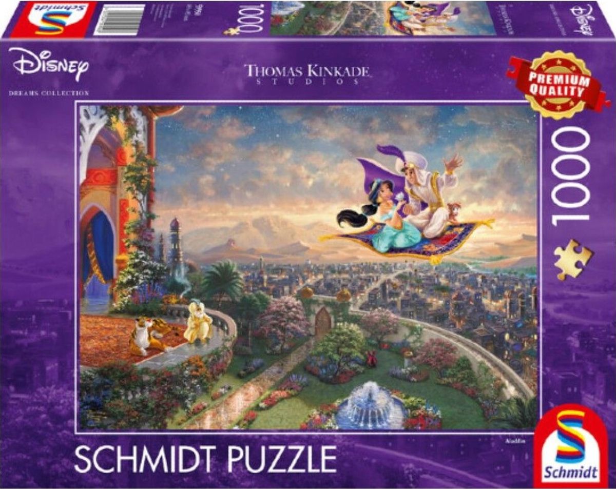 Disney Puslespil - Aladdin - 1000 Brikker - Schmidt