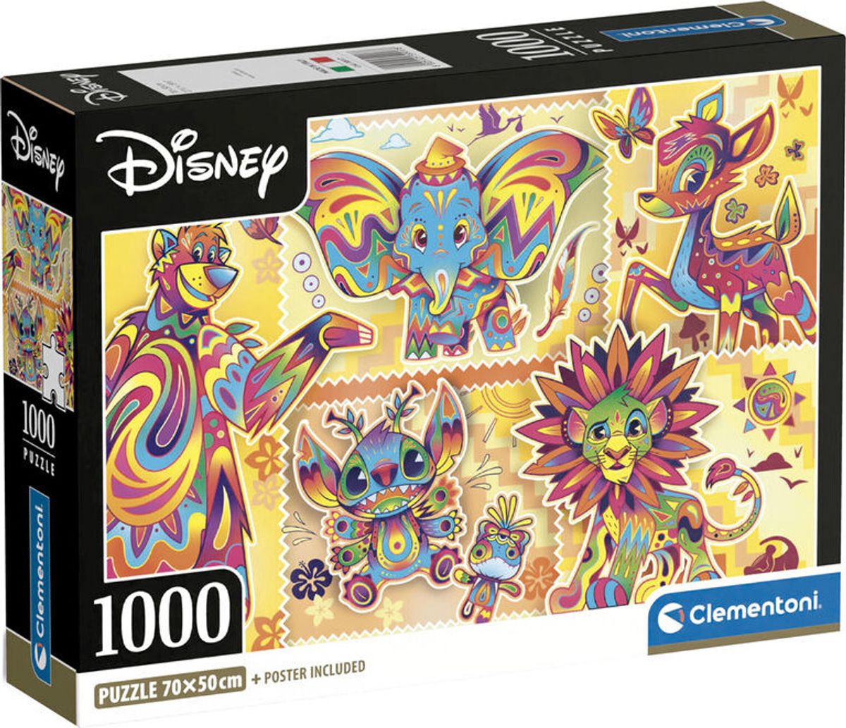 Disney Puslespil - Disney Classics - 1000 Brikker - Clementoni