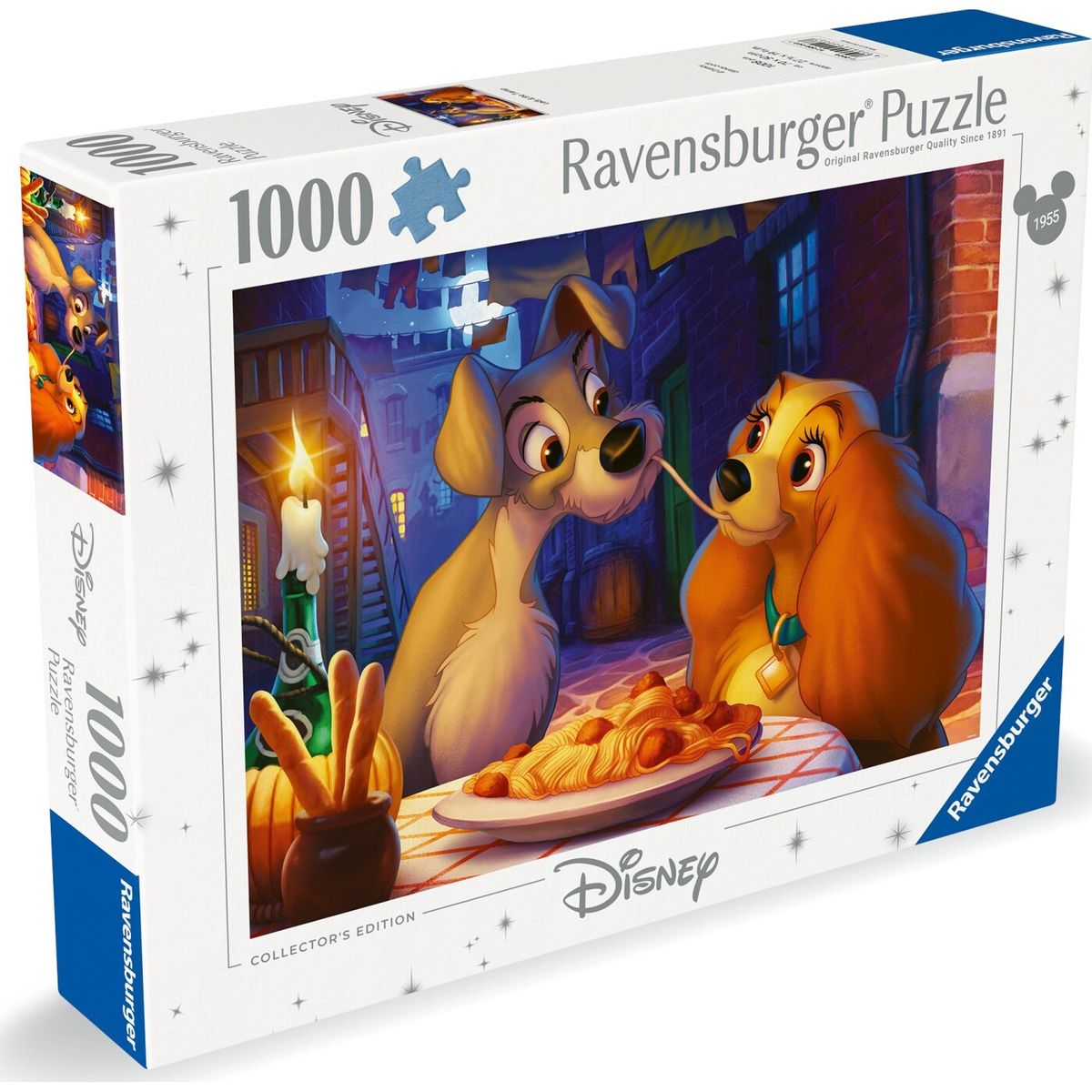 Disney Puslespil - Lady Og Vagabonden - 1000 Brikker - Ravensburger