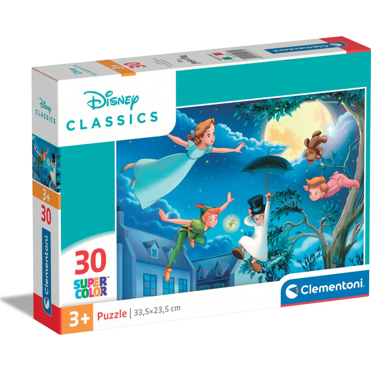 Disney Puslespil - Peter Pan - Super Color - Clementoni - 30 Brikker