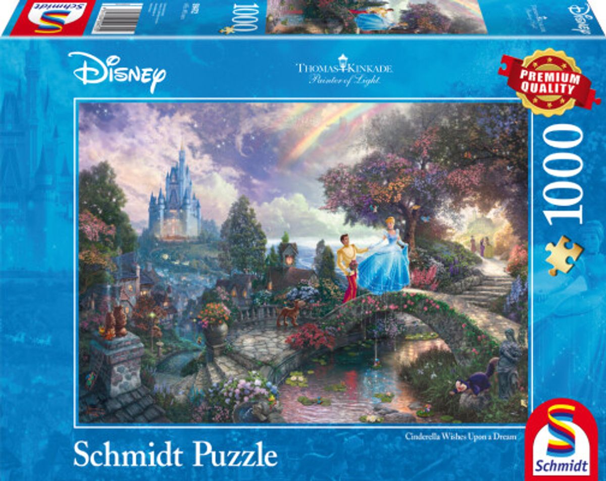 Disney Puslespil - Thomas Kinkade - Askepot - 1000 Brikker - Schmidt