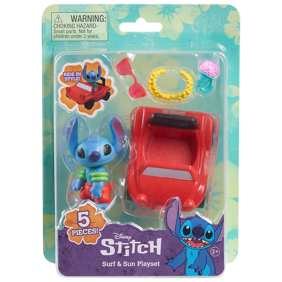 Disney Stitch Legesæt - 5 Dele - Surf & Sun