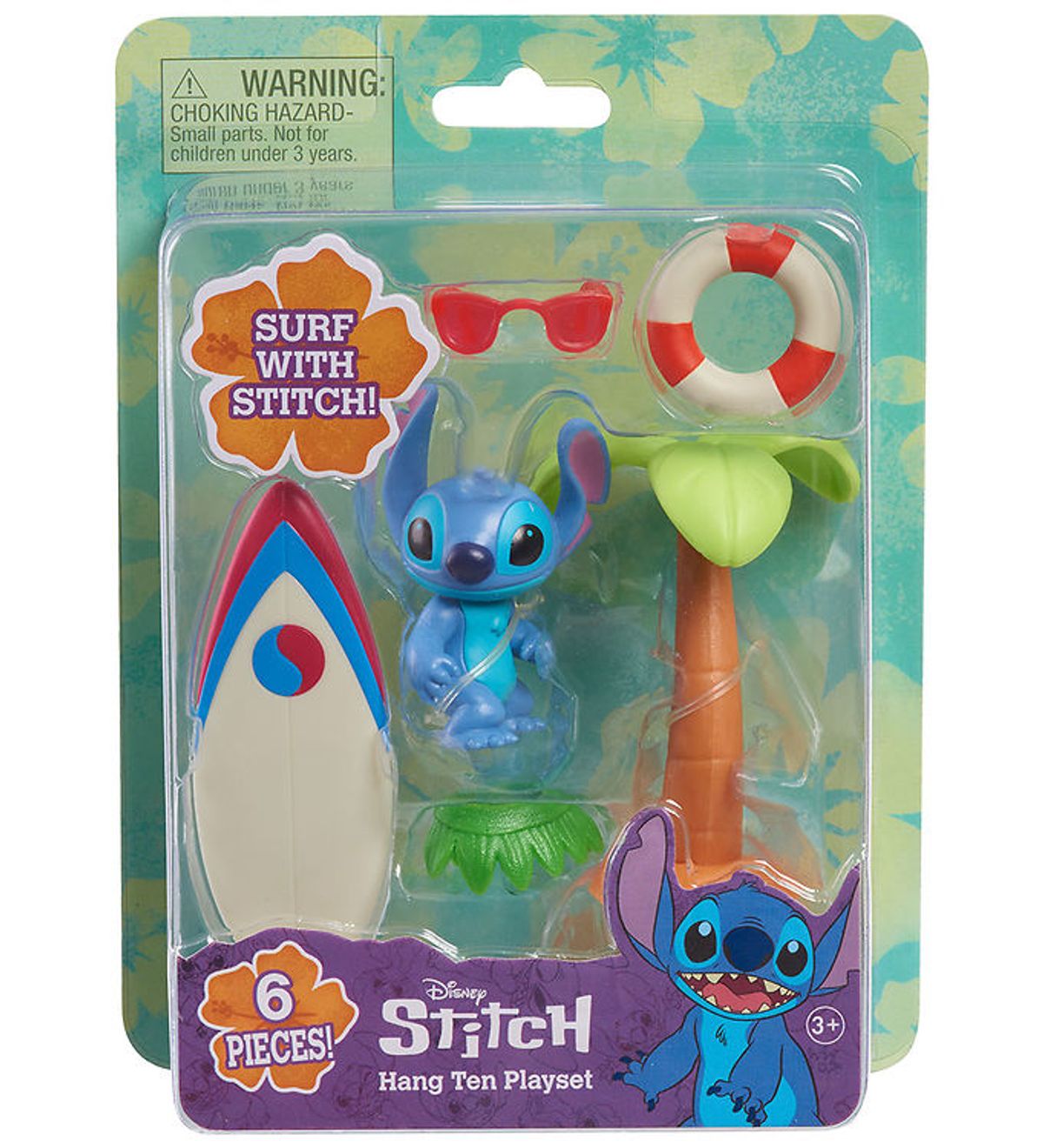 Disney Stitch Legesæt - 6 Dele - Hang Ten