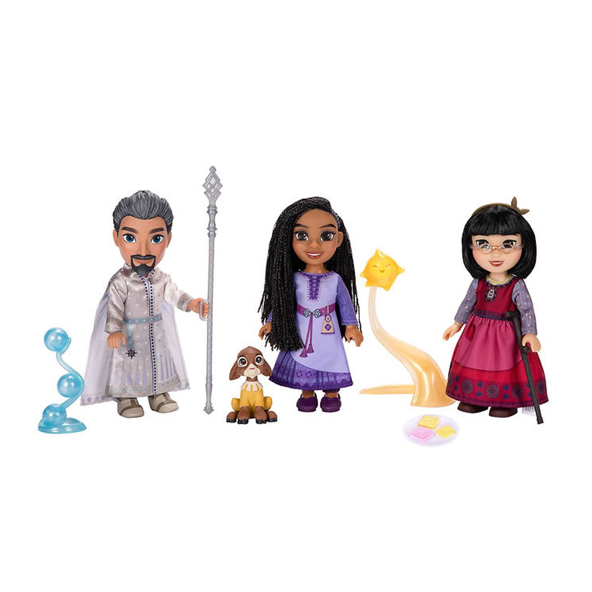 Disney Wish Dukke-gavesæt - 15 cm - Asha/Dahlia/Magnifico