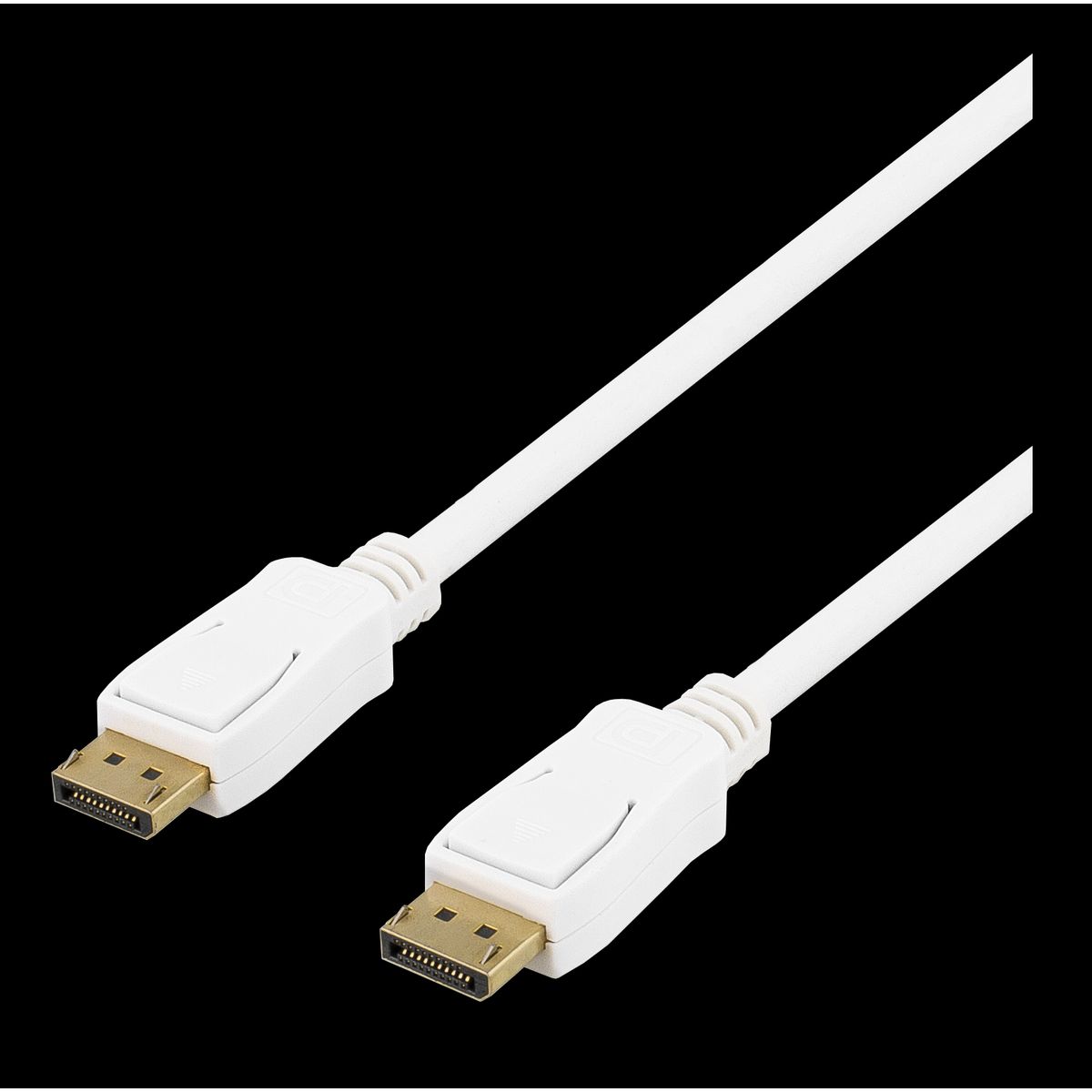 DisplayPort kabel - 4K / 60Hz - Hvid - 0.5 m