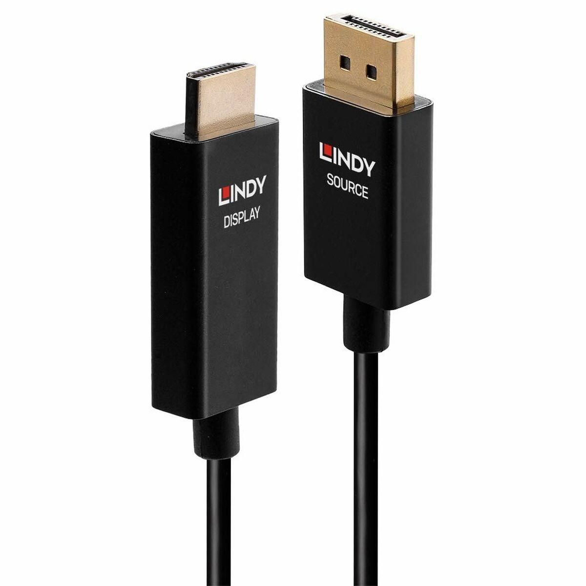 DisplayPort til HDMI kabel LINDY 40925 Sort 1 m