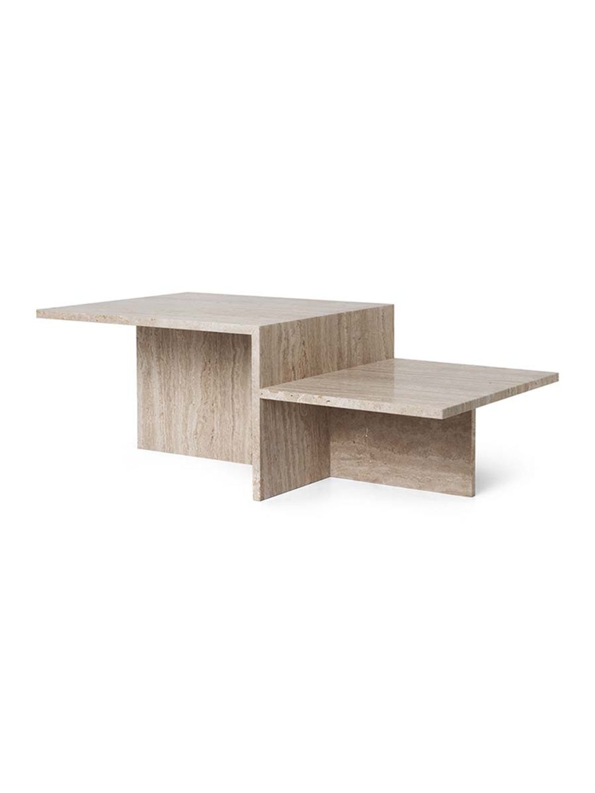 Distinct Coffee Table, Travertine fra Ferm Living