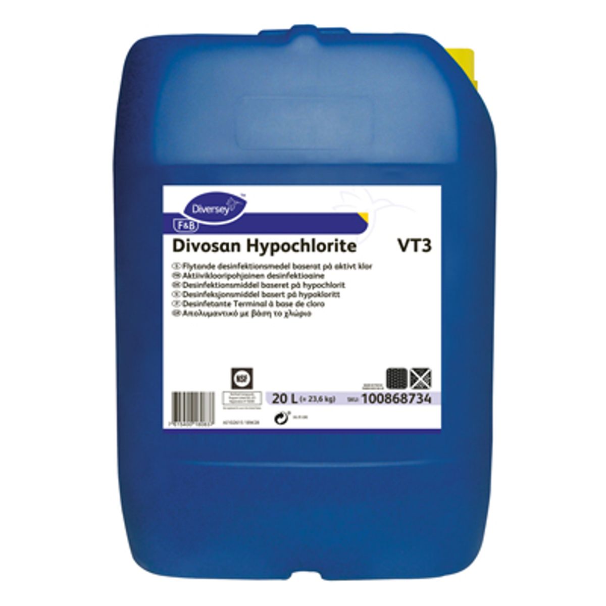 Divosan Hypochlorite, overfladedesinfektion, 20 L