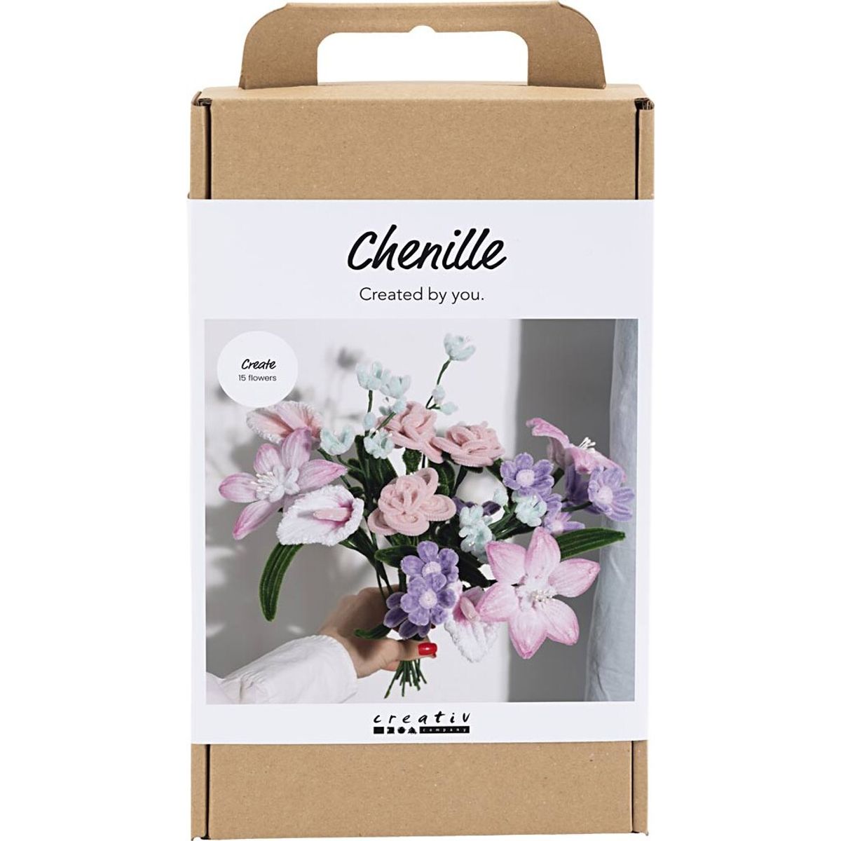 Diy Kit Chenilleblomster - Blomster - Pastelfarver