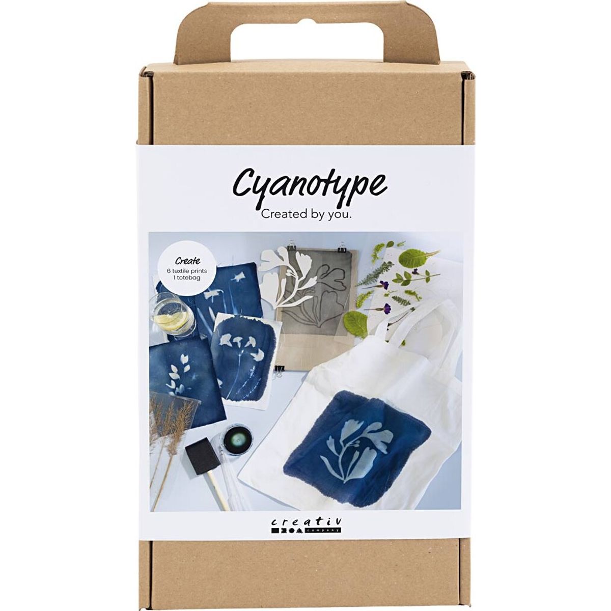 Diy Kit Cyanotypi - Tekstil - Blå