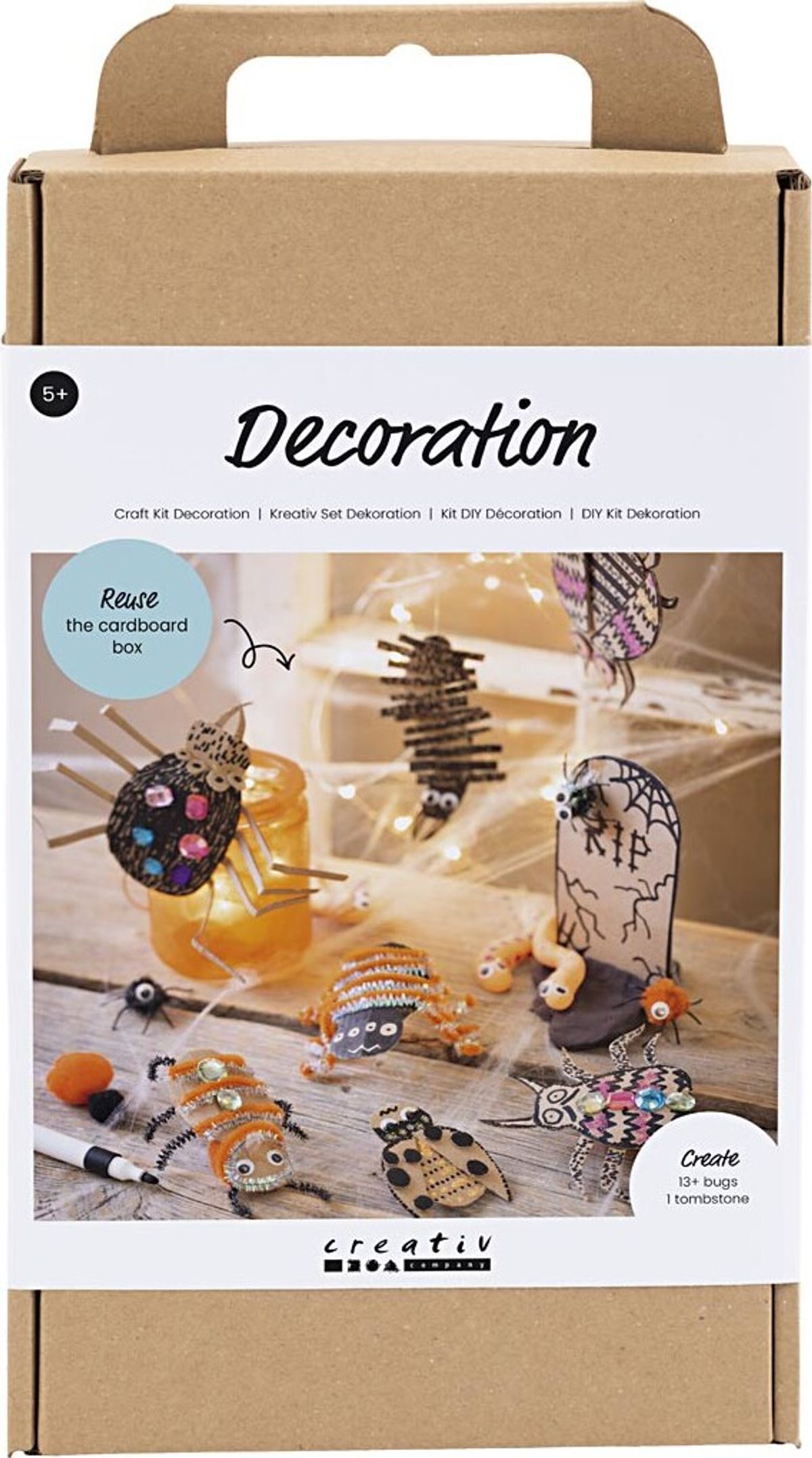 Diy Kit Halloween Dekoration - Assorterede Farver - 1pk.