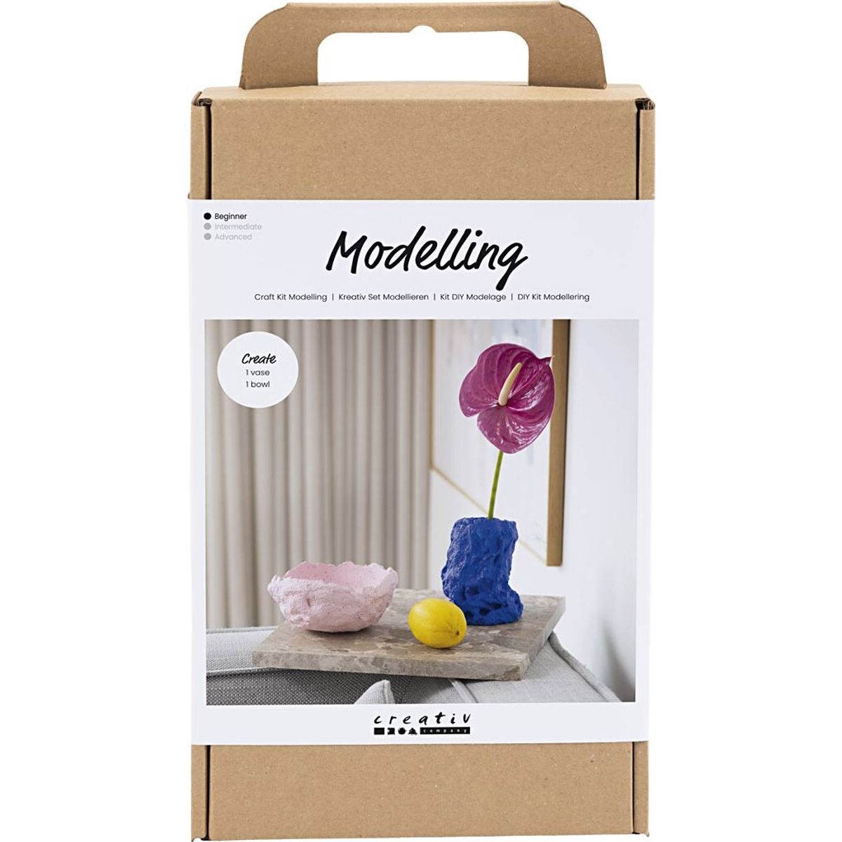 Diy Kit Modellering - Vase Og Skål