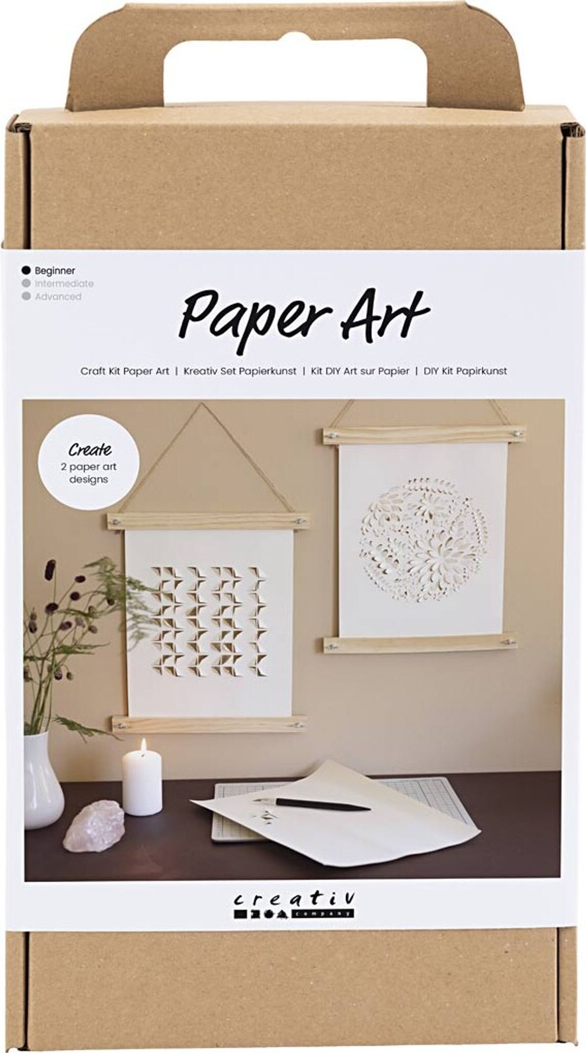 Diy Kit Papirkunst - Papir Til Ophæng - Off White - 1pk.