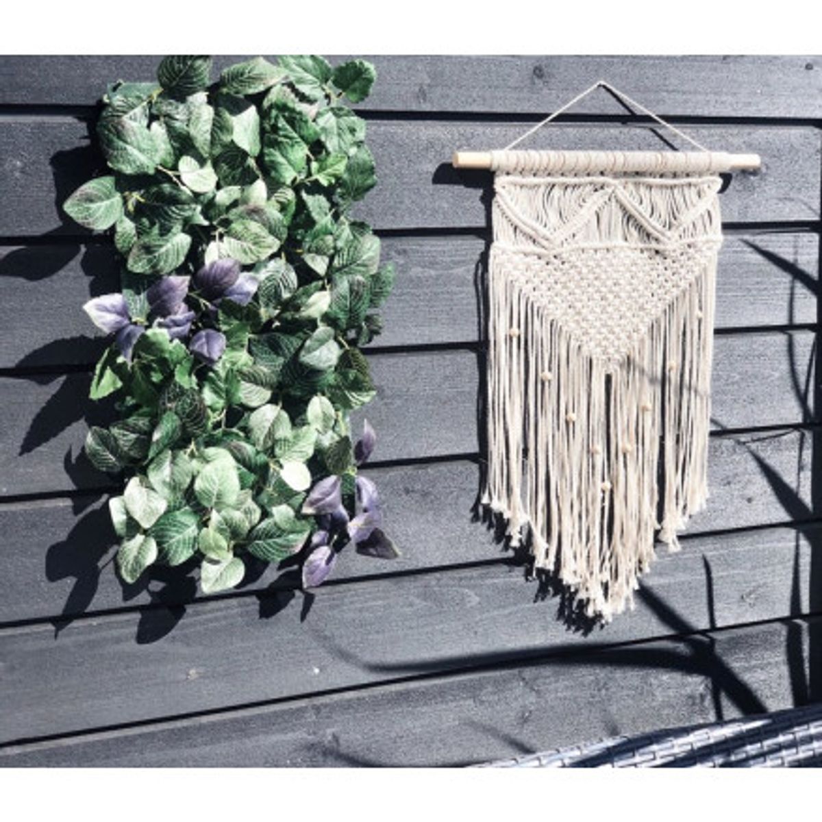 DIY Macramé - Knyttet vægophæng Knytteopskrift 50cm - DIY Macramé - Knyttet vægophæng Knytteopskrift 50cm