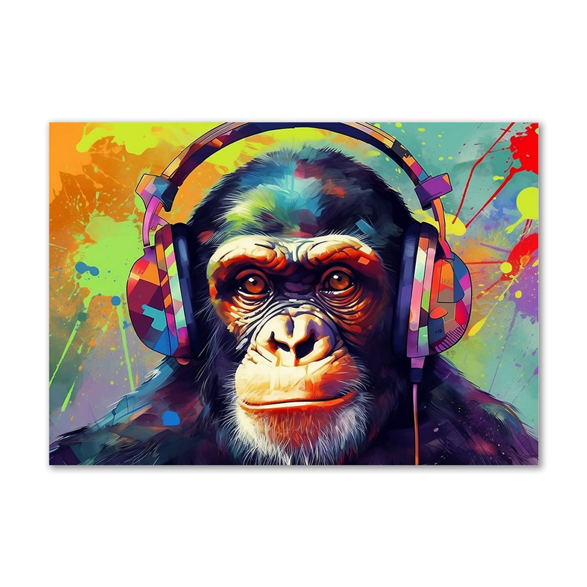 DJ Chimp 01 - 70x100 cm - Uden svæveramme