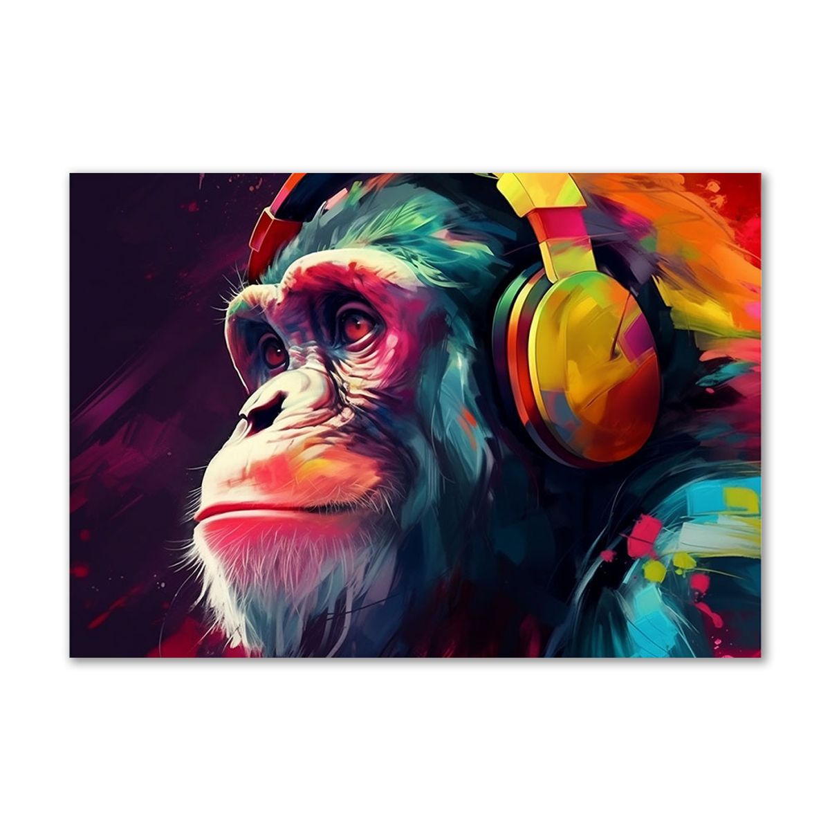 DJ Chimp 02 - 70x100 cm - Uden svæveramme