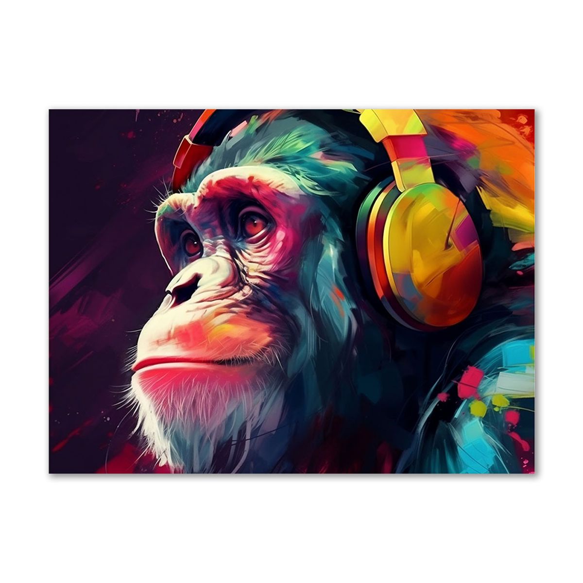 DJ Chimp 02 - 90x120 cm - Uden svæveramme