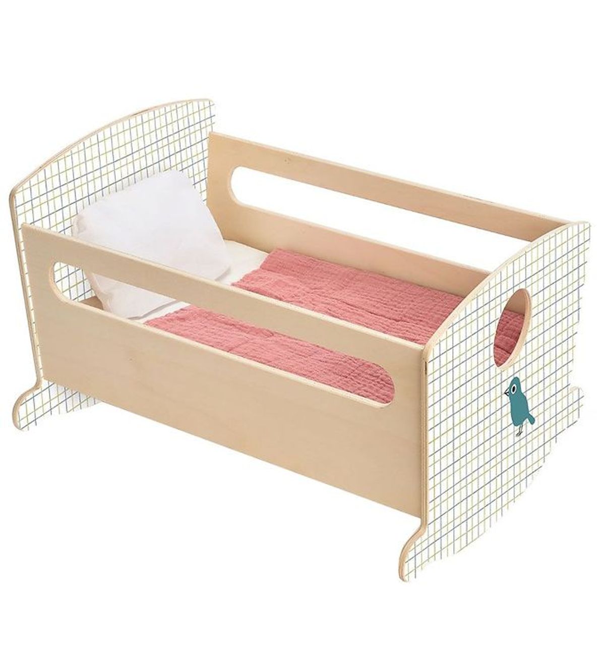 Djeco Dukketilbehør - Vugge - Rocking Bed Blue Night