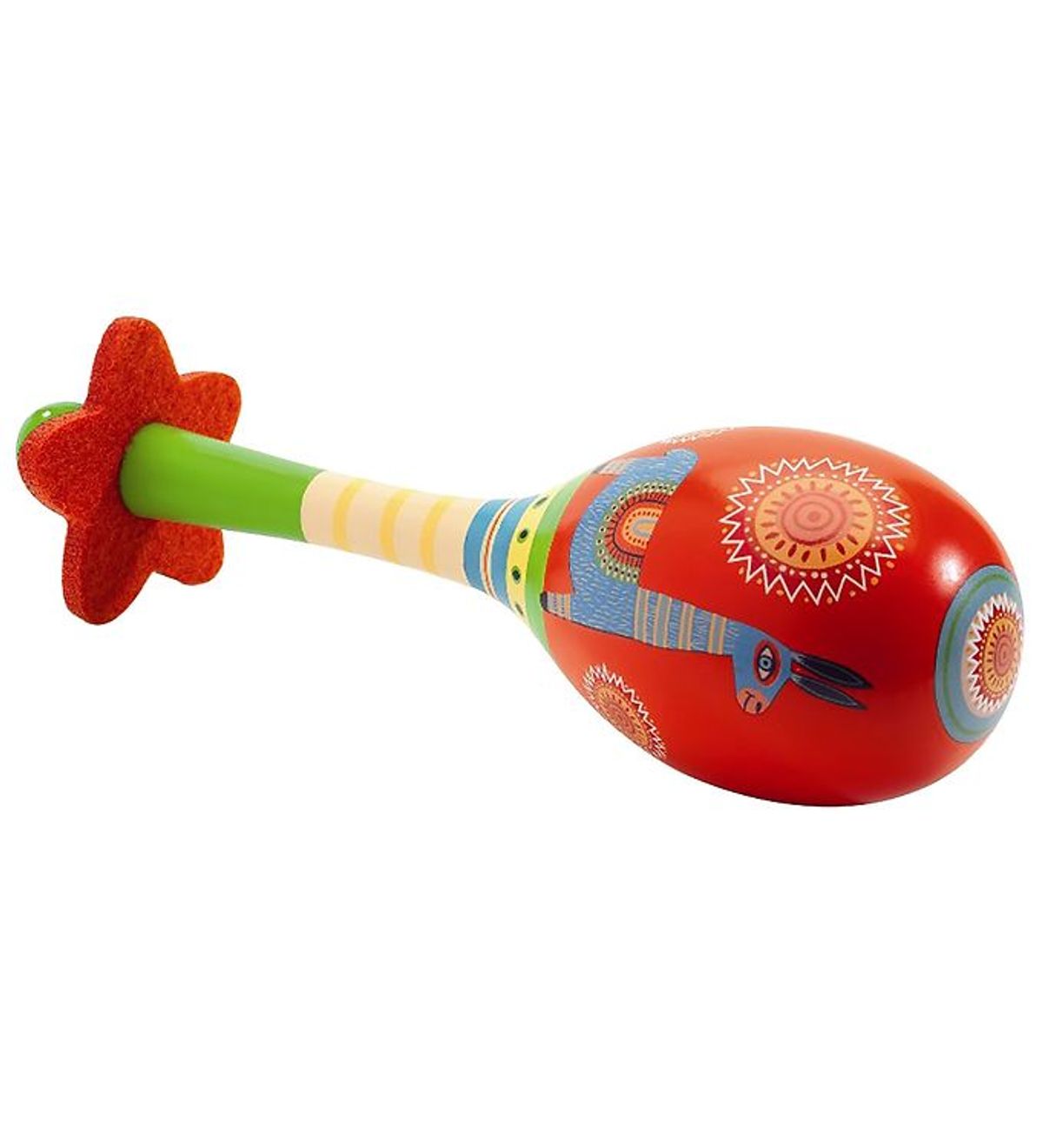 Djeco Maraca - 17 cm - Rød