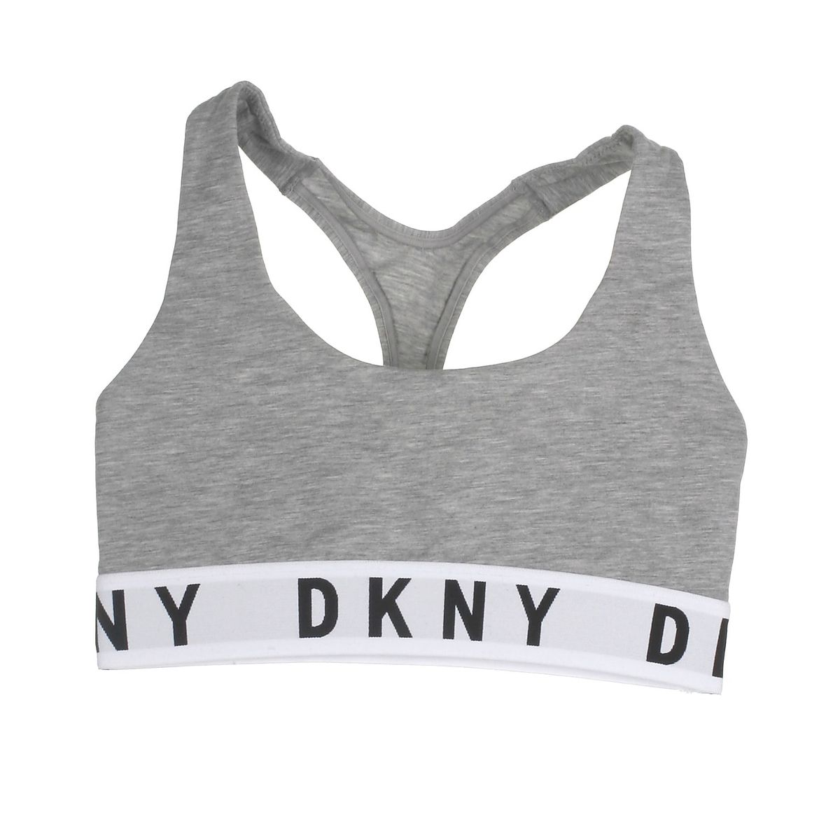 DKNY bralette, Boyfriend racerback, greyheather - 182 - M+ - 38