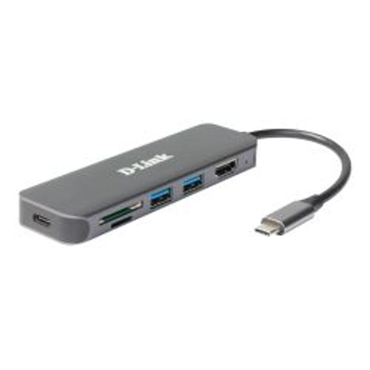 Dlink 6-in-1 Usb-c Hub With Hdmi/card Reader/power Delivery