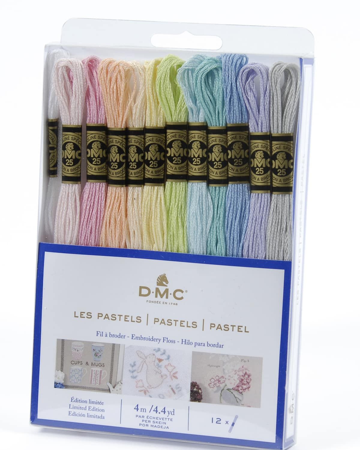 DMC mouliné broderigarn i pastelfarver