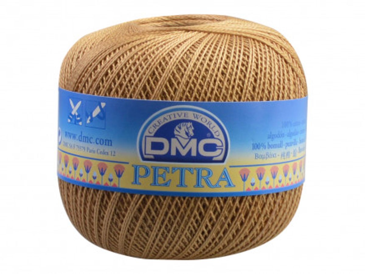 DMC Petra nr. 8 Hæklegarn Unicolor 53045 Beige