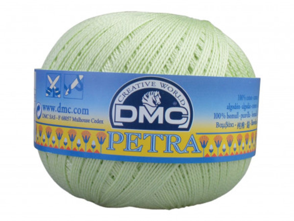 DMC Petra nr. 8 Hæklegarn Unicolor 5772 Pistacie