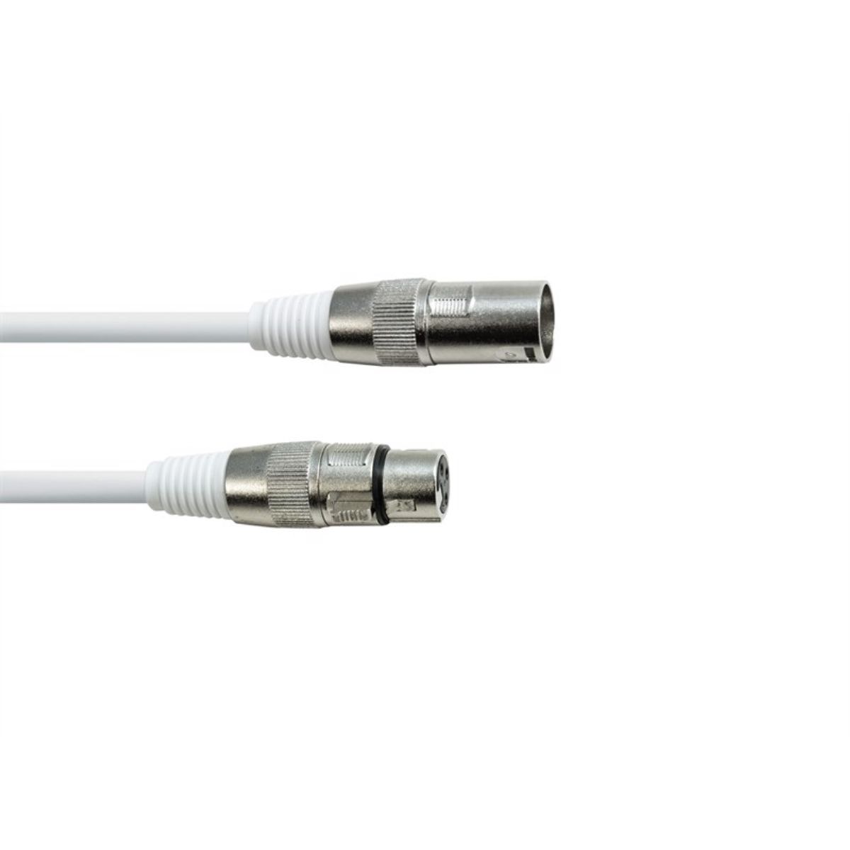 DMX-kabel XLR 3 pol 10m hvid