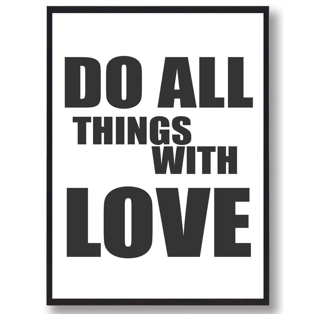 Do all things... - plakat (Størrelse: M - 30x40cm)